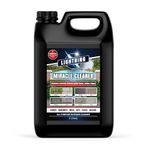 Lightning Miracle Fast Patio Cleaner - 5 Litre | Outdoor & Garden Surface Cleaner for Patio, Decking, Fencing, Stone, Concrete & More | Eliminates Black Spots, Algae, Mould, Lichen in Just Minutes!