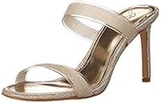 Jewel Badgley Mischka Women's Lovey Heeled Sandal, Lt Gold, 9 UK