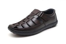 ARAMISH Brown Genuine Leather Fisherman Latest Sandals for Men - 8 UK