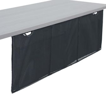 VIVO Black Under Desk 48 in Cable Management Sleeve, DESK-SKIRT-48