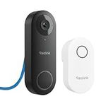 Reolink PoE Video Doorbell Camera Wired with Chime, 5MP Super HD Smart Video Doorbell V2 with Camera, 180° Diagonal View, Human Detection, Two-Way Audio, Remote Access, Waterproof, Video Doorbell PoE