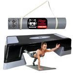 Mapache Step Platform Giant Aerobic Stepper With Double Side Eva Yoga Mat(4mm-6mm)