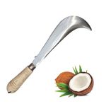 Trustful Mart Handmade Bill Hook - Coconut Cutting Aruval Agriculture Knife Multipurpose Iron Kitchen Knives