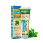 Bentodent Calcium Bentonite Clay Toothpaste Natural Toothpaste for Family Including Kids - Teeth whitening, Plaque Removal by Brushing Powered with Calcium Bentonite Clay -Fluoride Free (Premium Mint) (gram, 100)