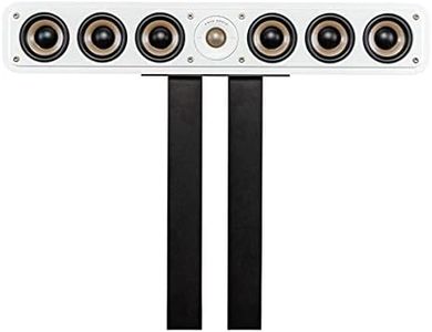 Polk Signature Elite ES35 Slim Center Channel Speaker - Hi-Res Audio Certified, Dolby Atmos & DTS:X Compatible, 1" Tweeter & (6) 3" Woofers, Dual Power Port for Effortless Bass, Elegant White-Washed