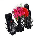 D&V ENGINEERING - Creative in innovation Metal Living Room Tabletop Flower Vase Design Remote Holder/Stand/Organizer/showpiece for TV AC DVD DTH Remotes (Vase Type - 4 Remotes).