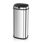 Morphy Richards Chroma 971519 Square Kitchen Bin with Infrared Motion Sensor Technology, 50 Litre Capacity, Stainless Steel