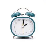 HoooCell Loud Alarm Clock, Silent Non-Ticking Twin Bell Small Alarm Clock Desk Clock Analog Alarm Clock with Backlight for Bedroom Household, Suit for Heavy Sleeper Adults Kids (Dark Green)