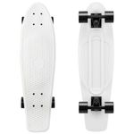 ARROW BOARD - Skateboard 22" and 27" Classic KMX Mini Cruiser for Boys, Girls, Kids, Students, Adults, Teens, Complete Skateboard for Beginners and Advanced Skaters Penny Board(27 White)