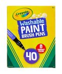 Crayola 40-Count Washable No Drip Paint Brush Pens