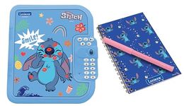 Lexibook SD50D Disney Stitch, Electronic Diary with included pen and notebook, interactive, password-protected, fun features, sound effects, Blue