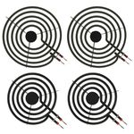 MP22YA Electric Stove Burner Element Replacement Set, 2 Pcs MP15YA 6" and 2 Pcs MP21YA 8" Electric Range Burner Element Compatible with Whirlpool Kenmore Maytag Hardwick Norge Range Stove