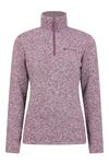 Mountain Warehouse Idris Womens Half-Zip Fleece - Lightweight, Soft on Skin, Warm & Cosy Anti-Pill Top - Best for Spring Summer, Camping, Outdoors, Travelling & Hiking Burgundy 14