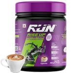 R.U.N-RISE UP NUTRITION Egg White Protein Powder for Athletes,Gym & Fitness Enthusiasts |27g Protein & 14g EAA|Lactose, Soy & Gluten Free Egg Albumen Protein Powder for Immunity, Cappuccino -360gms