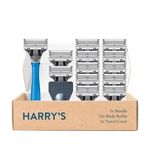 Harry's Razors for Men - Men's Razor + 13 Razor Blade Refills, 5 Blade Razors for Men, 13 Razor Head Refills