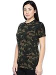 Veirdo® Women's T-Shirt (99_GL_CAMO_XXXL_Multicolored_XXX-Large)