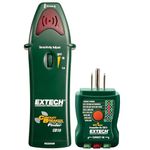 Extech - 1218G94EA - CB10 Circuit Breaker Finder, Locates fuses/Breakers, Tests receptacles and GFCI Circuits, Green,Red