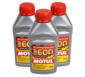 Motul (3 Pack) 100949 8068HL RBF 600 Factory Line Dot-4 100 Percent Synthetic Racing Brake Fluid - 500 ml