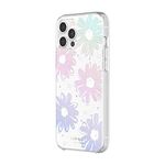 kate spade new york Protective Hardshell Case Compatible with iPhone 12 Pro Max - Daisy Iridescent Foil/White/Clear/Gems