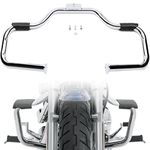 TIGERSGATE Engine Guard Highway Rail Mustache Crash Bar for Harley 2000-2017 FL Softail Fat Boy FLSTF Models, Chrome