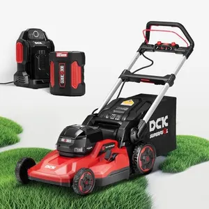 DCK 58V 21" Cordless Electric Lawn Mower - Self-Propelled, Brushless Motor, 3-in-1 (Mowing/Collecting/Mulching), 7 Cutting Heights, Foldable Handle, LED Light, 7.5Ah Battery + 8A Fast Charger Included