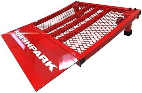 Freshpark Jump Ramp – Portable Bike Launch Ramp for BMX, MTB, RC Cars, StaCyc & Strider – Steel Kicker Ramp – 300 lb Capacity – 27" x 23.5" x 7.5"
