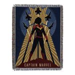 Northwest Captain Marvel Woven Tapestry Throw Blanket, 48" x 60", Lift Off