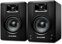 M-Audio BX4 4.5" Studio Monitors, HD PC Speakers for Recording and Multimedia with Music Production Software, 120W, Pair, Black