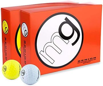 MG Golf Balls Senior Longest with Speed, Distance, & Maximum Enjoyment (1-Dozen)