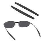 BLAZERBUCK Replacement Temple Sleeves Ear Socks for Oakley Whisker/WireTap/Juliet/A Wire Sunglass - Black