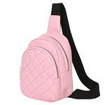 Chest Bag for Teen Girls Women Waist Packs Casual Daypack BackpacksCrossbody Sling Bag for Shopping Travel Hiking, Pink, Chest Bag for Teen Girls Women