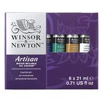 Winsor & Newton Artisan Water Mixable Oil Colour Starter Set, Six 21ml Tubes