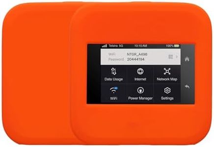 kwmobile Custodia Saponetta Wifi Compatibile con NETGEAR Nighthawk M6 Pro / M6 Cover - Case Router Wi Fi Portatile - in Gomma di Silicone - arancione