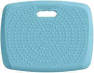 Ergohead 3/4 inch Thick Office Standing Desk Mat, Portable Cushioned Standing Pad with Massage Points, Anti Fatigue Kitchen Floor Mat with Handle, Multi-Purpose Floor Comfort Mat (Teal, 17" x 22")