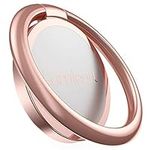 Lamicall Phone Ring Holder, Handy Finger Ring Stand - Universal Grip 360 Adjustable Mobile Phone Loop for iPhone 15 14 13 12 11 Pro Max Mini Xs XR X 8 7 6S, Samsung, 4~8" Smartphones - Rose Gold