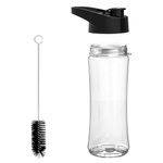 Replacement Cup Blender Bottle 600ML with Leak-Proof Lid and Cleaning Brush