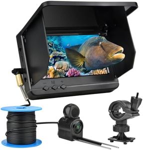 Fish Finder,Underwater Fishing Camera Equipped with Infrared Night Vision Function, IP67 Waterproof, and ice Fishing Camera a Portable Fish Finder, in Rivers, Lakes, Kayaks and Boats.