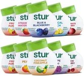 Stur Liquid Water Enhancer | The Ultimate 10-Pack Variety Pack | Naturally Sweetened | High in Vitamin C & Antioxidants | Sugar Free | Zero Calories | Keto | Vegan | 10 Bottles, Makes 240 Drinks