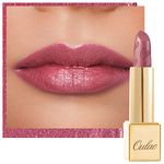 OULAC Pink Metallic Shine Lipstick, Baby Pink Glitter Long Lasting Lipsticks, High Impact Soft and Ultra Hydrating Lip Color,Vegan & Cruelty-Free, Full-Coverage Lip 4.3 g/0.15 oz Cosmopolis(01)