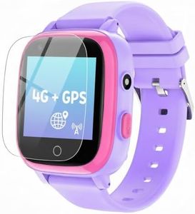 cjc 4G Smart Watch for Kids with GPS Tracker, Globally Applicable, Texting and Calling, Kids Watch for Ages 4-12 - Includes Video Call, Chat, SOS Alerts, App - Fun & Educational Birthday Gift Idea