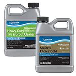 Aqua Mix - Cleaner & Sealer Savings Bundle (2 x 946ml) 1 Sealers Choice Gold + 1 Heavy Duty Tile & Grout Cleaner for Interior & Exterior Use - No Sheen Finish