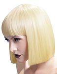 Fever Women's Blunt Cut Blonde Bob Wig with Bangs, 12inch, One Size, Lola,5020570424896