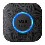 [Upgraded] 1Mii B06 Plus Bluetooth Receiver with 3.5mm Jack or RCA, HiFi Bluetooth 5.3 Audio Receiver Adapter with 3D Surround aptX HD for Streaming Music from Smartphone to Old Vintage Stereo System