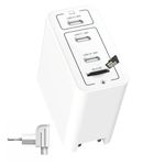 MemCatcher Pro (3USB-C) 65W GaN + PD Fast Charger with External Storage Device for iPhone & iPad - Auto Backup and Encryption, MFi Certified (Without MicroSD Card)