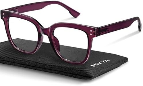 miyya Oversized Blue Light Glasses For Woman, Fashion Computer Screen Glasses, Non Prescription Eyeglasses For Women