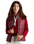 Amazon Brand - Symbol Polyester Women's Quilted Jacket (Aw19Kj002_Maroon_Xl)