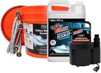 DrainX Tankless Water Heater Flush Kit with Gallon of Certified Liquid Descaling Solution for 4 Uses and 1/6HP Extra Strength Pump