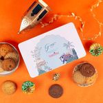 CookieMan Diwali Delight Cookies Gift Tin - 500g | Diwali Gift Box Contains Choco Chip, Double Choco Chip, Mocha, Black Currant, Butter Cashew