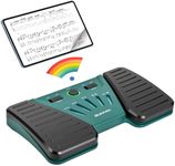Buletooth Page Turner Pedal Wireless Foot Pedal Music Page Turner Pedal for Phones Ipad Tablets Phone Rechargeable Hands-Free Page Turner Pedal Anti-slip