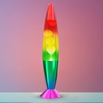 Vivo Technologies Contemporary Rainbow Lava Lamp Light Peaceful Motion Wax Liquid Relaxation Room